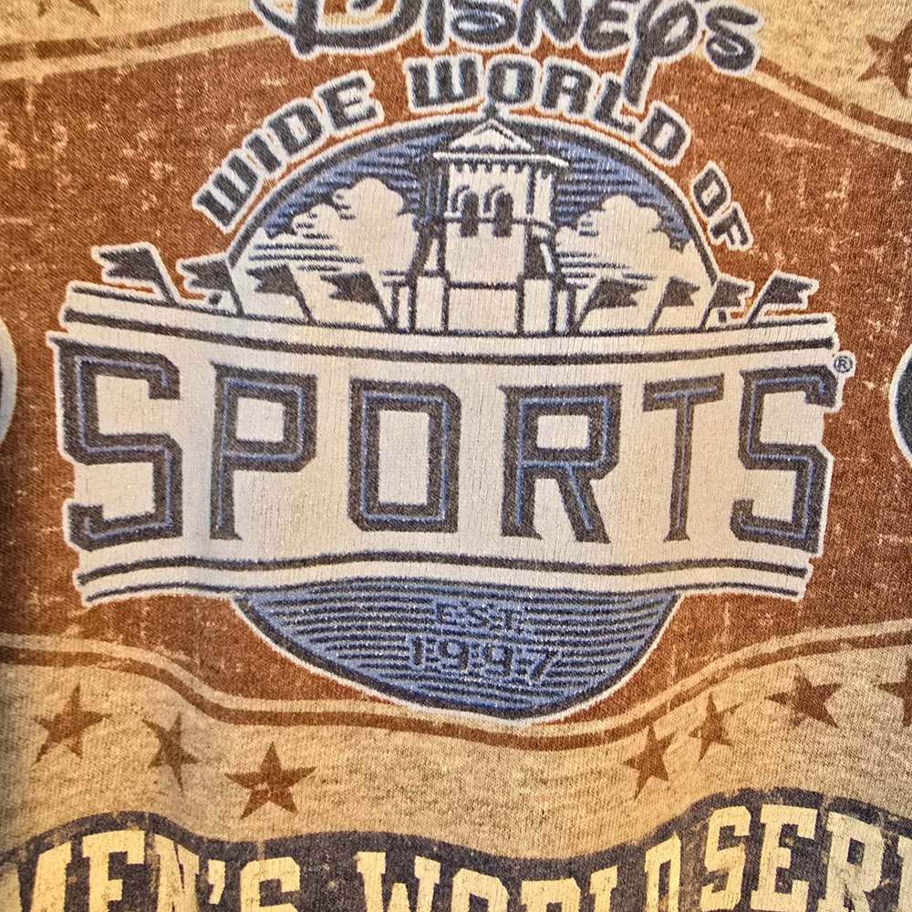 Disney Wide World of Sports USSSA Womens World Series 2005 T-Shirt Gray XL - Picture 5 of 6